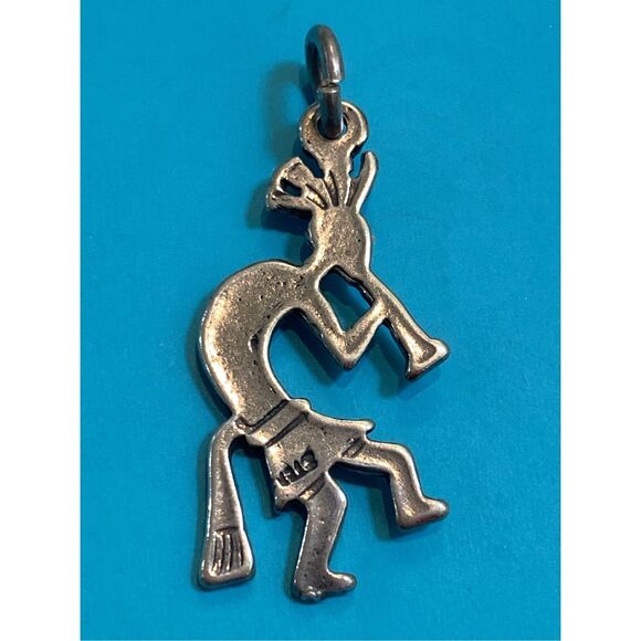 Kokopelli Sterling Silver Jewelry Charm #flute player - Picture 2 of 3